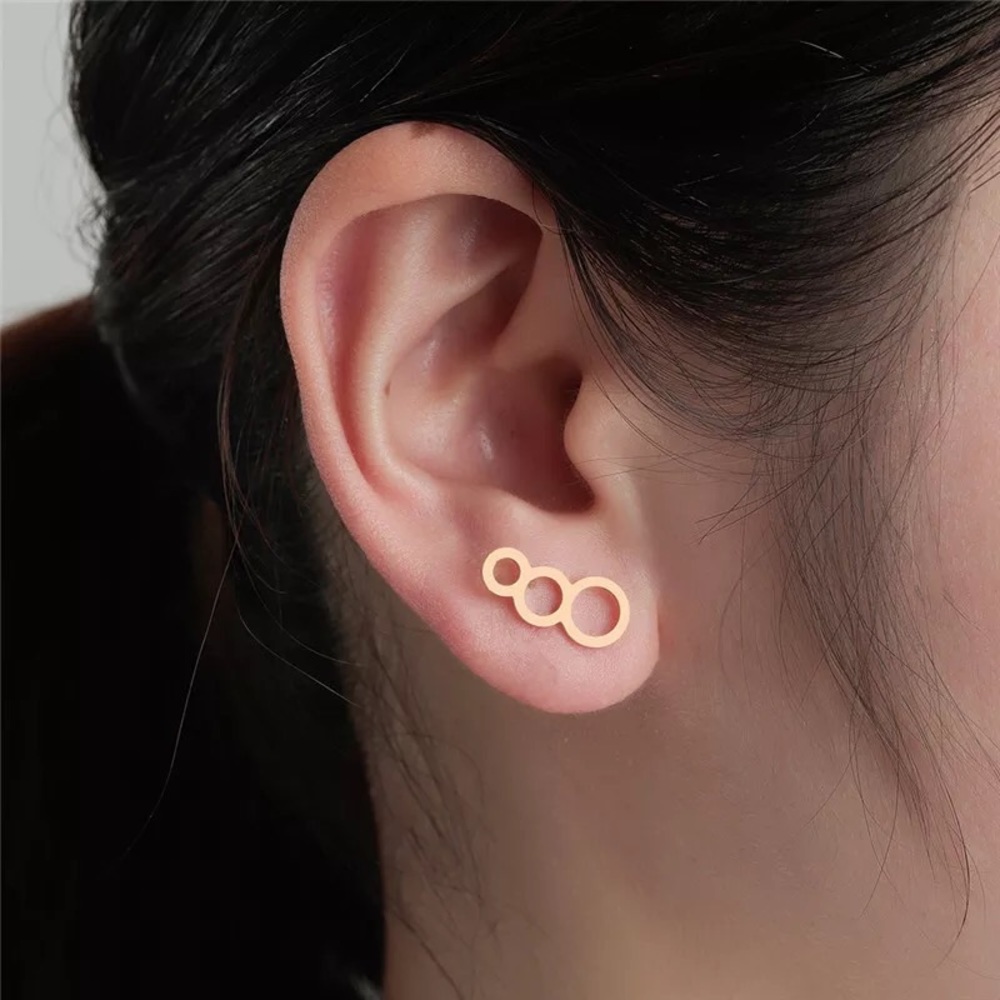 Lash Life Bar Earrings In Gold Platé - Picture 1 of 3